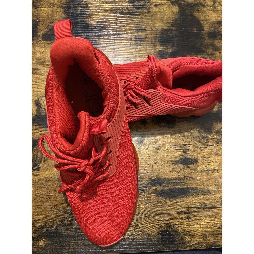 RED "LA SHEELAH" BRAND SNEAKERS - Picture 4 of 5